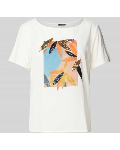 Pennyblack T-Shirt mit Label-Motiv-Print Modell 'TERMOLI' - Weiß