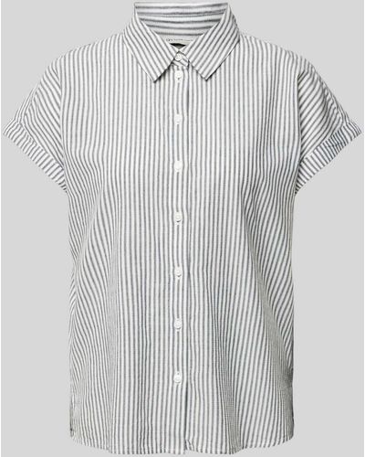 Tom Tailor Overhemdblouse Met Streepmotief - Grijs