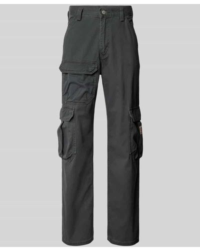 Levi's Loose Fit Cargohose mit Label-Patch Modell 'STAY LOOSE' - Grau