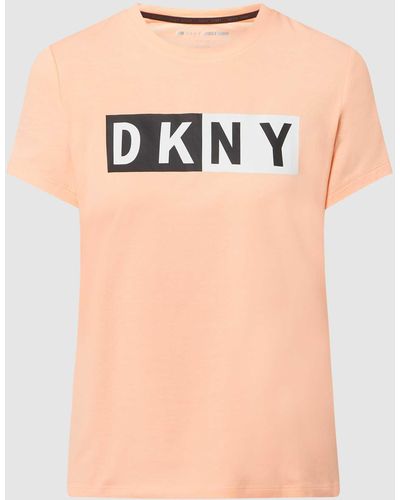 DKNY T-Shirt mit Modal-Anteil - Pink