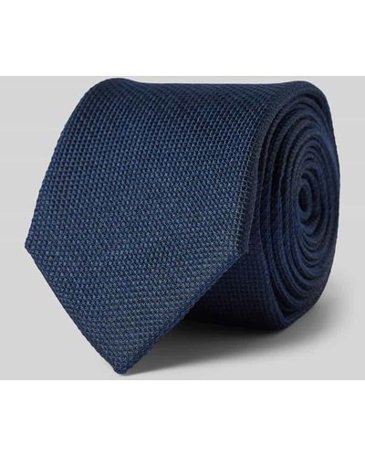 Calvin Klein Slim Fit Krawatte mit Strukturmuster - Blau