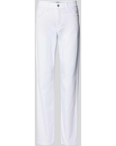 ANGELS Regular Fit Jeans im 5-Pocket-Design Modell 'Dolly' - Weiß