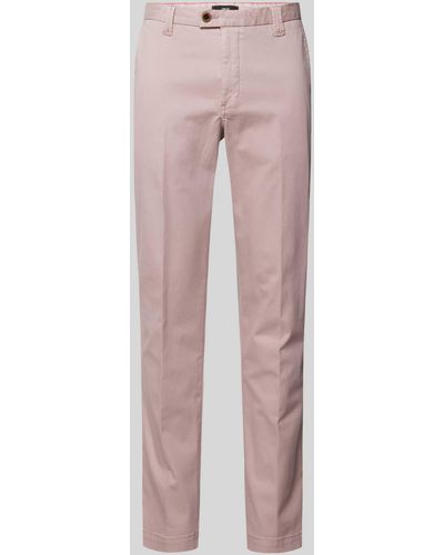 Cinque Hose mit Haken- und Reißverschluss Modell 'WOOD' - Pink