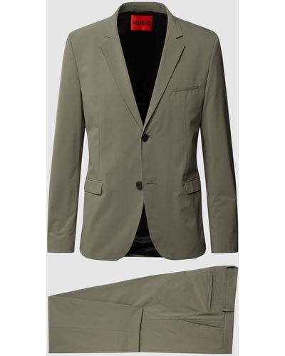 HUGO Anzug im unifarbenen Design Modell 'Away' - Grün