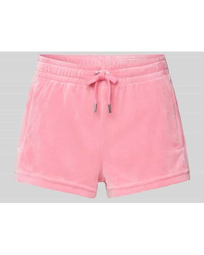 Juicy Couture Shorts mit Reißverschlusstaschen Modell 'TAMIA' - Pink