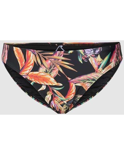 O'neill Sportswear Bikini-Slip mit floralem Allover-Muster Modell 'RITA' - Schwarz