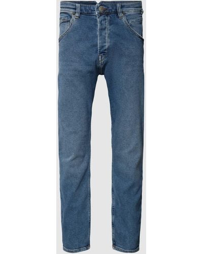Gabba Slim Fit Jeans mit Knopfleiste Modell 'Alex' - Blau
