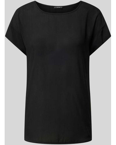 Opus T-Shirt mit Rundhalsausschnitt Modell 'SKITA' - Schwarz