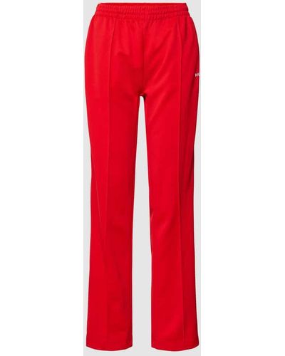 HUGO Sweatpants mit seitlichen Druckknöpfen Modell 'LUISE' - Rot