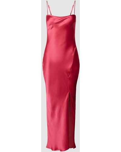 Gina Tricot Kleid aus Satin Modell 'NOVA' - Rot