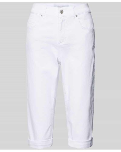 ANGELS Slim Fit Caprijeans im 5-Pocket-Design - Weiß