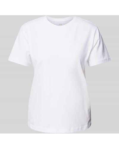 Mango T-Shirt mit Rundhalsausschnitt Modell 'CHALACA' - Weiß