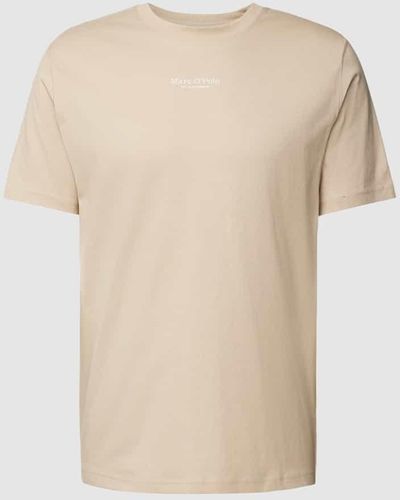 Marc O' Polo T-Shirt aus reiner Baumwolle - Natur