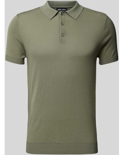 Antony Morato Slim Fit Poloshirt im unifarbenen Design - Grün