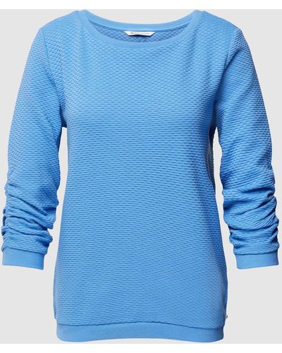 Tom Tailor Sweatshirt Met 3/4-mouwen - Blauw