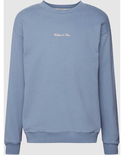 COLOURS & SONS Sweatshirt mit überschnittenen Schultern - Blau