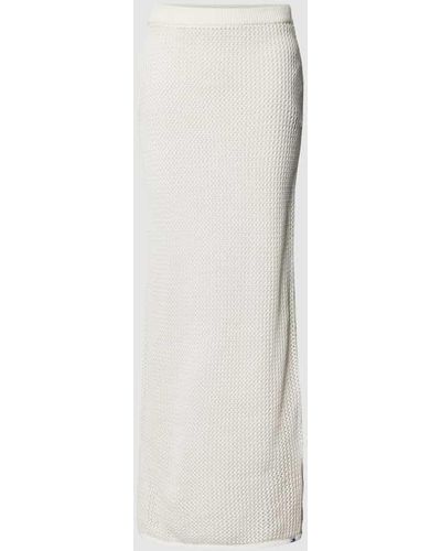 Tommy Hilfiger Strickrock mit elastischem Bund - Weiß