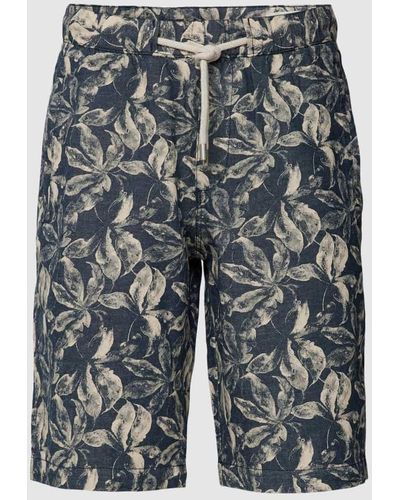 S.oliver Shorts mit floralem Allover-Muster - Mehrfarbig
