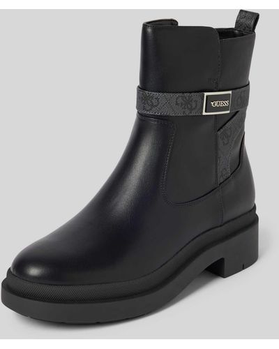 Guess Boots mit Label-Applikation Modell 'OVELLE' - Schwarz