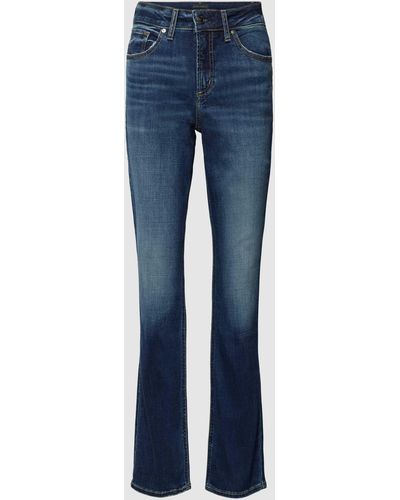 Silver Jeans Co. Straight Leg Jeans im 5-Pocket-Design Modell 'Avery' - Blau