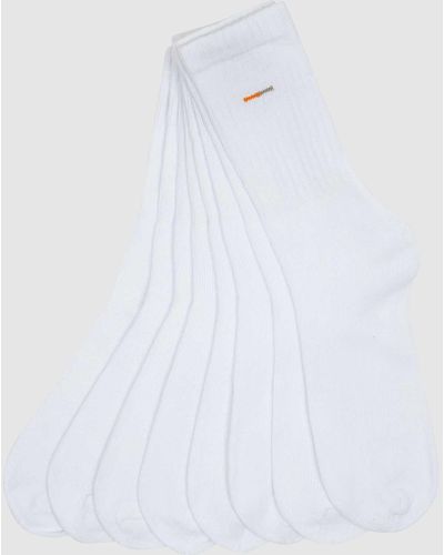 Camano Socken mit Stretch-Anteil im 8er-Pack - Weiß