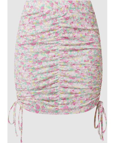 Gina Tricot Minirock mit floralem Muster Modell 'Channa' - Mehrfarbig
