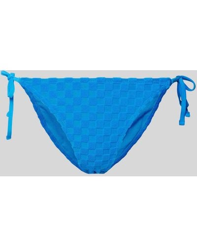 Shiwi Bikini-Slip mit Strukturmuster Modell 'Liz' - Blau