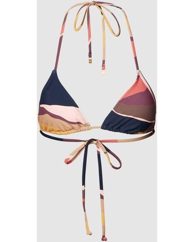 Barts Bikini-Oberteil mit Allover-Muster Modell 'ASH' - Blau