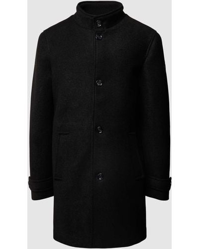 ALPHATAURI Mantel mit Eingrifftaschen - Schwarz