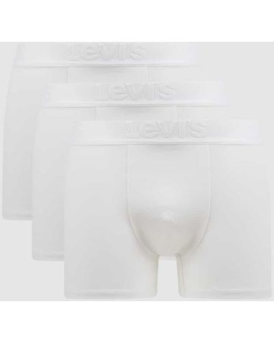 Levi's Trunks mit Stretch-Anteil im 3er-Pack - Weiß