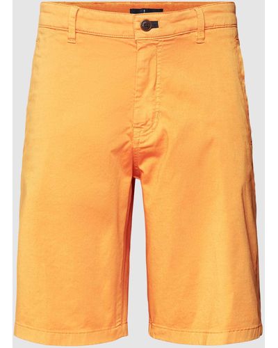 JOOP! Jeans Bermuda Met Steekzakken - Oranje