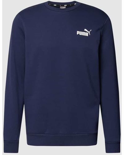 PUMA Sweatshirt mit Label-Detail - Blau