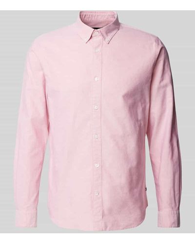 Matíníque Freizeithemd mit Button-Down-Kragen - Pink