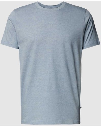 Matíníque T-shirt Met Labeldetail - Blauw