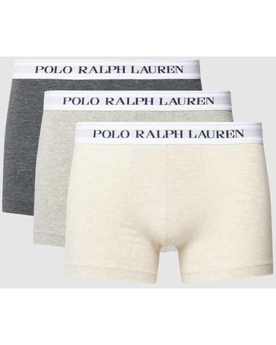Polo Ralph Lauren Trunks mit elastischem Logo-Bund im 3er-Pack - Natur
