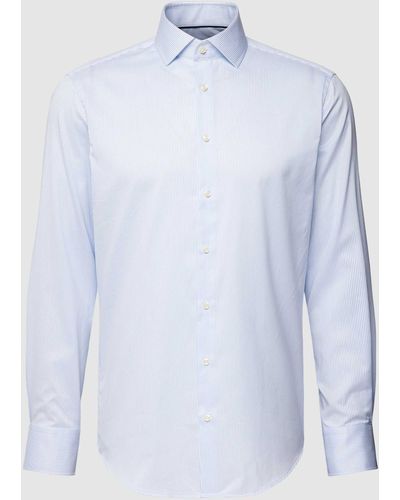 Christian Berg Men Regular Fit Business-Hemd mit Haifischkragen - Weiß