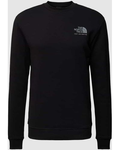 The North Face Sweatshirt mit Label-Print Modell 'GRAPHIC' - Schwarz