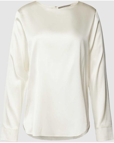 The Mercer N.Y. Blusenshirt aus Seide-Mix in unifarbenem Design - Weiß