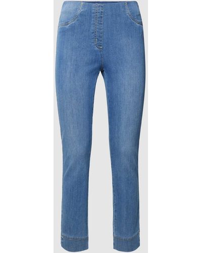 SteHmann Slim Fit Jeans Met Gestileerde Steekzakken - Blauw