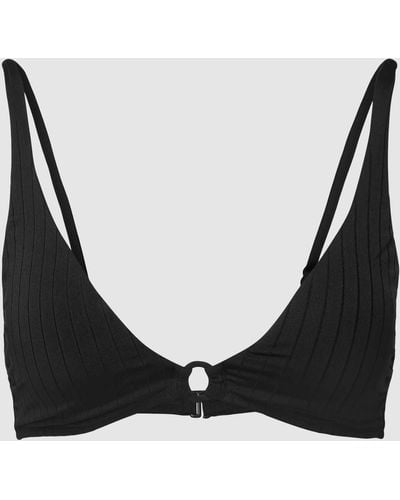Polo Ralph Lauren Bikinitop Met Structuurmotief - Zwart