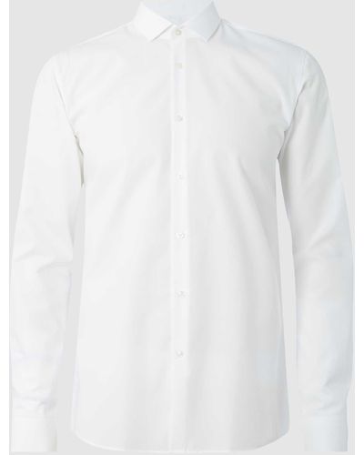 HUGO Super Slim Fit Business-Hemd aus Baumwolle Modell 'Erondo' - Weiß