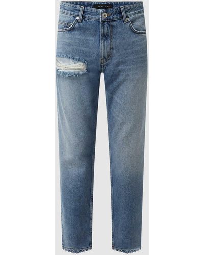 PEGADOR Straight Fit Jeans aus Baumwolle Modell 'Patna' - Blau