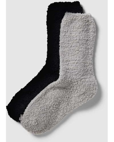 Camano Socken mit Strukturmuster - Schwarz