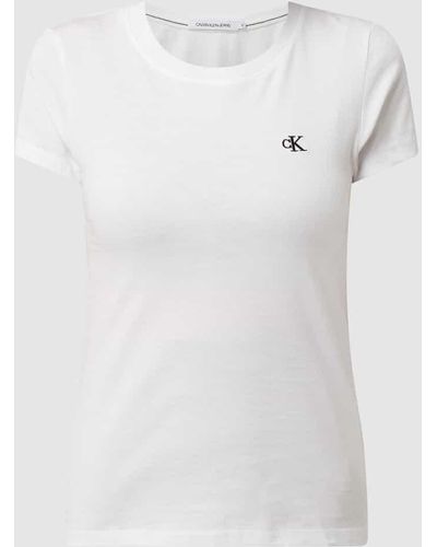 Calvin Klein T-Shirt aus Bio-Baumwolle - Weiß