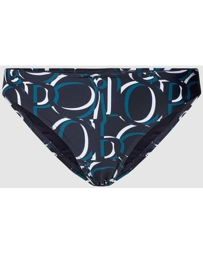 JOOP! BODYWEAR Bikini-Hose mit Allover-Muster Modell 'Marinha' - Blau