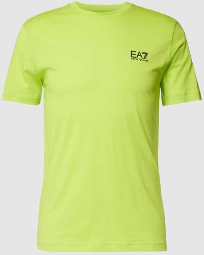 EA7 T-Shirt mit Label-Detail - Grün