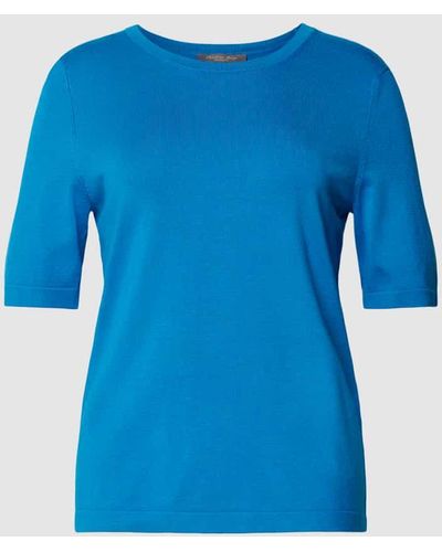 christian berg T-Shirt in Strick-Optik - Blau
