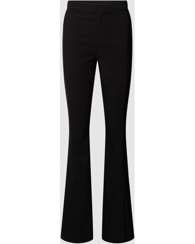 Tom Tailor Flared Cut Broek Met Elastische Band - Zwart