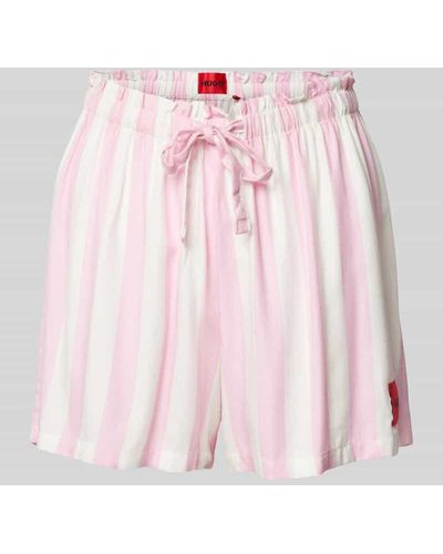 HUGO Pyjama-Hose mit Streifenmuster - Pink