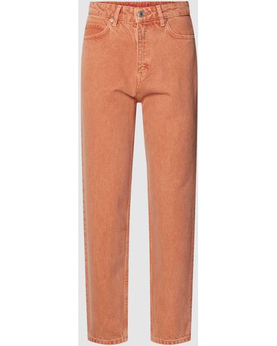 HUGO Jeans Met Labeldetails - Oranje